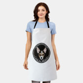 Eine Coole Original Chihuahua Black & Brown Grafik Schürze (Getragen)