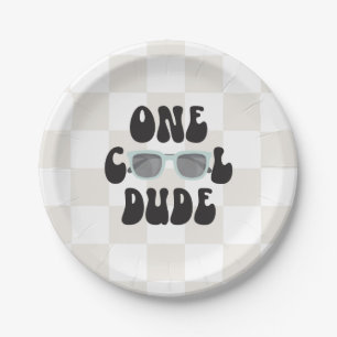 Eine Coole Typ Sonnenbrille 1. Geburtstag Pappteller