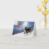Eine Coole Weihnachten-Urlaubskarte Karte (Gelbe Blume)
