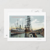 Eine coos Bay Shipping Szene am Dock Postkarte (Vorne/Hinten)