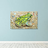 Eine Couch-Spadefußtoad Leinwanddruck (Insitu (Holzboden))