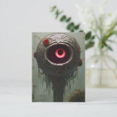 Eine Creepy Eyeball Pflanze Postkarte (Stehend Vorderseite)