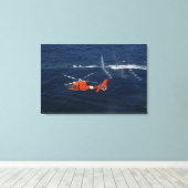 Eine Crew mit Hubschraubern Leinwanddruck (Insitu (Holzboden))