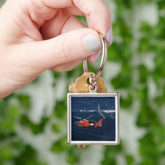 Eine Crew mit Hubschraubern Schlüsselanhänger (Hand)