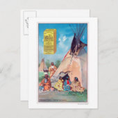 Eine Crow Indian Tepee, Maizena Product Ad Postkarte (Vorne/Hinten)