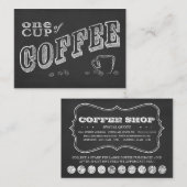 EINE CUP KAFFEE-Cappingkarten Treuekarte (Vorne/Hinten)