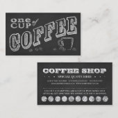 EINE CUP KAFFEE-Cappingkarten Treuekarte (Vorne/Hinten)