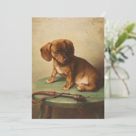 Eine Dackel Welpe | Carl Reichert (Stehend Vorderseite)