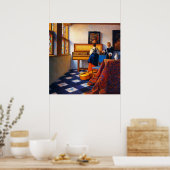 Eine Dame am Virginal mit einem Herrn Poster (Küche)