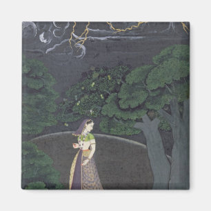 Eine Dame auf ihrer Weise zu einem Rendezvous, Magnet