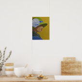 eine Dame im Profil Poster (Küche)