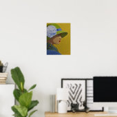 eine Dame im Profil Poster (Heimbüro)