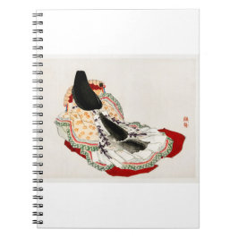 Eine Dame in einem Kimono von Kono Bairei Notizblock