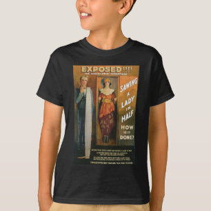 Eine Dame in zwei Hälften sägen ~ Magier Vintage-Z T-Shirt