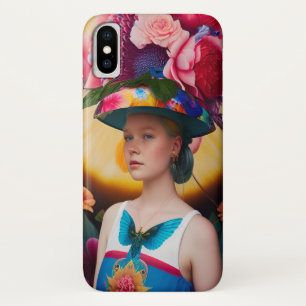 Eine Dame mit Blumenhut Case-Mate iPhone Hülle