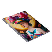 Eine Dame mit Blumenhut Notizblock (Rechte Seite)