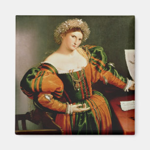 Eine Dame mit einem Zeichnen von Lucretia, Magnet