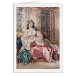 Eine Dame Seated in Osmanen tragendes Innenturki