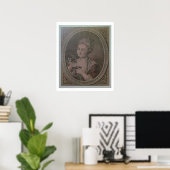 Eine Dame trinkt Schokolade (Farbe litho) Poster (Heimbüro)