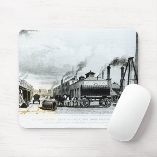 Eine Dampf-Motor Manufaktur und Eisen-Arbeiten Mousepad (Mit Mouse)