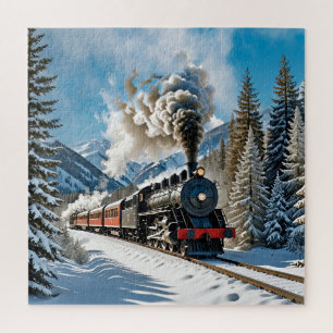 Eine Dampflokomotive Puzzle