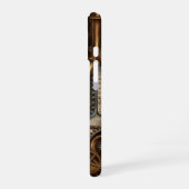 Eine Dampfmischung von Kunst und Maschinen iPhone 16 Hülle (Linke Seite)