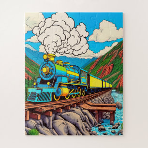 Eine Dampfzug-Reise für Kinder Puzzle