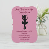 Eine Dance-Erwägung Einladung (Stehend Vorderseite)