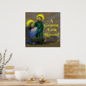 Eine dankbare Erdenfreudigkeit Poster (Küche)