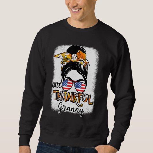 Eine dankbare Granny Bleached Mama Gigi Women Dank Sweatshirt (Vorderseite)
