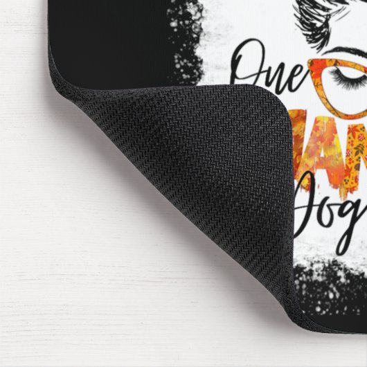 Eine dankbare Hündin Mutter Erntedank chaotisch bu Mousepad (Ecke)