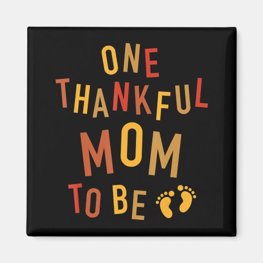 Eine dankbare Mama, Erntedank Schwangerschaft Anno Magnet (Vorne)