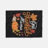 Eine dankbare Mama Herbst Mutter Erntedankfest Fleecedecke (Vorderseite (Horizontal))