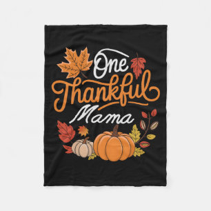 Eine dankbare Mama Herbst Mutter Erntedankfest Fleecedecke