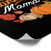 Eine dankbare Mama Herbst Mutter Erntedankfest Poster (Ecke)