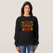 Eine dankbare Mama Herbst Mutter Erntedankfest Sweatshirt (Vorne ganz)