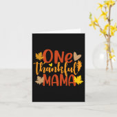 Eine dankbare Mama Herbstmütter Erntedank Karte (Gelbe Blume)