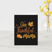 Eine dankbare Mama Herbstmütter Erntedank Karte (Gelbe Blume)