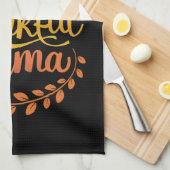 Eine dankbare Mama Niedlicher Herbst Erntedank Her Geschirrtuch (Viertel Falte)