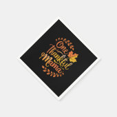 Eine dankbare Mama Niedlicher Herbst Erntedank Her Serviette (Ecke)