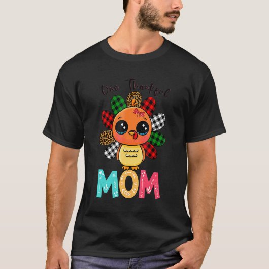 Eine dankbare Mama Türkei Familie Danksagungen 1 T-Shirt (Vorderseite)