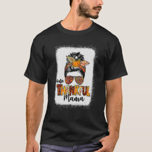 Eine dankbare Mama unordentlicher Knoten Leopard M T-Shirt