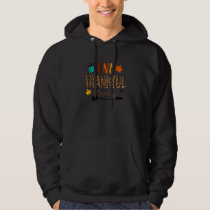 Eine dankbare Mummy Thanksgiving-Kürbis-Leopard Vi Hoodie