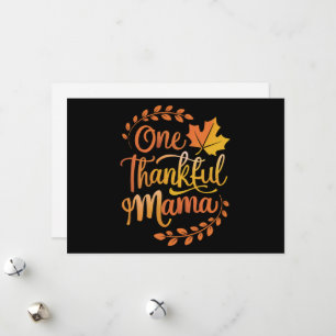 Eine dankbare Mutter Süßer Herbst Thanksgiving Her Feiertagskarte