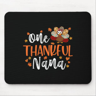 Eine dankbare Nana-Erntedank-Familie passt auf Tur Mousepad