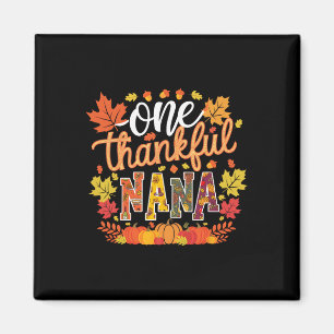 Eine dankbare Oma Lustige Blätter fallen Herbst Th Magnet
