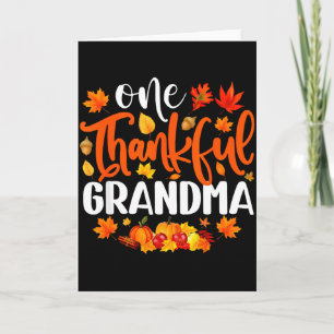 Eine dankbare Oma Lustiger Herbst Thanksgiving Karte