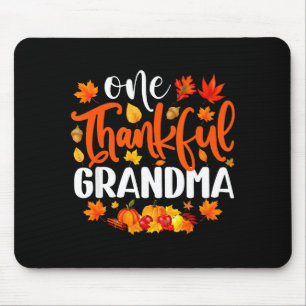 Eine dankbare Oma Lustiger Herbst Thanksgiving Mousepad