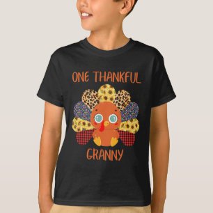 Eine dankbare Oma Truthahn Oma Familie Dankfest T-Shirt