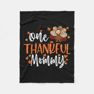 Eine dankenswerte Mommy Erntedank Family Matching Fleecedecke